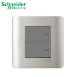Bộ công tắc đôi 1 chiều 16A Schneider E8432_1_SA_G19 Zencelo