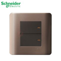 Bộ công tắc đôi 1 chiều 16A Schneider E8432_1_SZ_G19 Zencelo