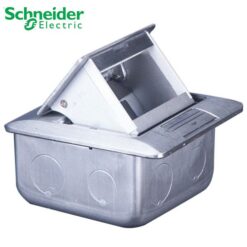 Ổ cắm âm sàn cho Concept có đế âm, màu nhũ bạc Schneider CON224_ABE_G5