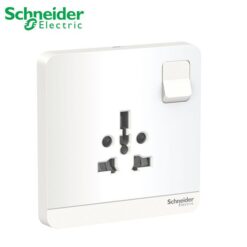 Bộ ổ cắm đơn đa năng 16A,  có công tắc Schneider E8315TS_WE_G19 AvatarOn