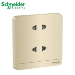 Bộ ổ cắm đôi 2 chấu 10A Schneider E83426U2_WG_G19 AvatarOn