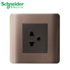 Bộ ổ cắm đơn 3 chấu 16A Schneider E84426UESTR_SZ_G19 Zencelo