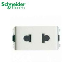 Ổ cắm đơn 2 chấu 10A, size S Schneider F30426USM_WE_G19 S_Flexi