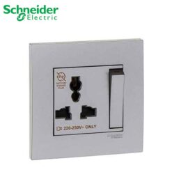 Bộ ổ cắm đơn đa năng 13A có công tắc Schneider KB113LS_AS_G19 Vivace